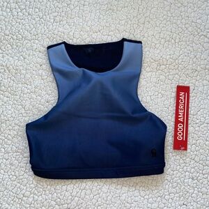Good American Blue Ombré Sports Bra